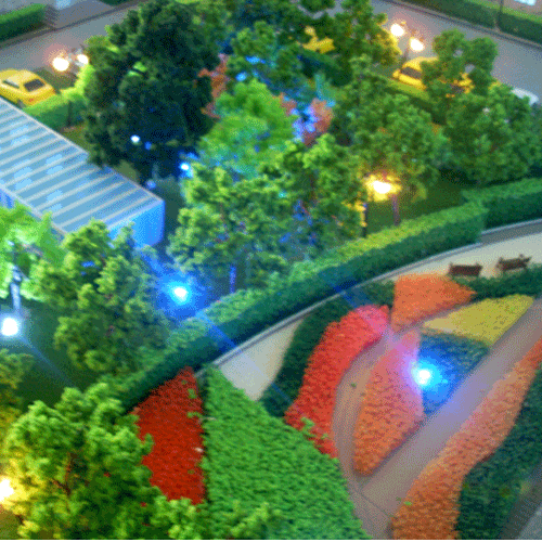 景觀場景沙盤模型---盛泰駿景