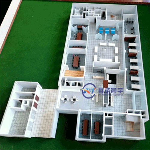 建筑沙盤---辦公樓剖面布局展示