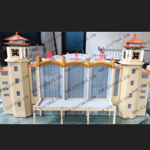 沙盤模型制作---北京站建筑模型