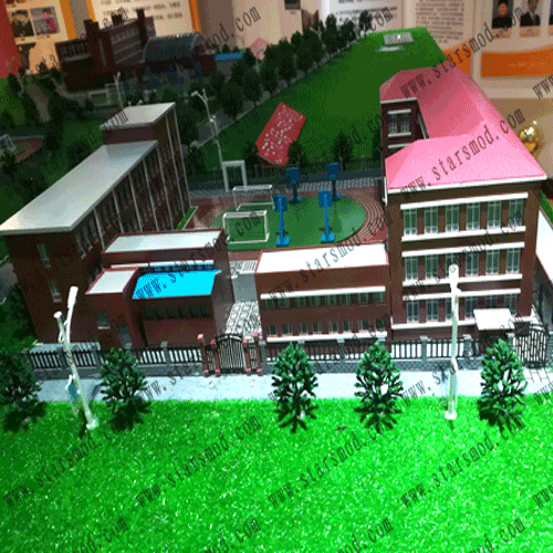 建筑沙盤模型---北京市和平街第一中學(xué)校區(qū)朝來(lái)校區(qū)